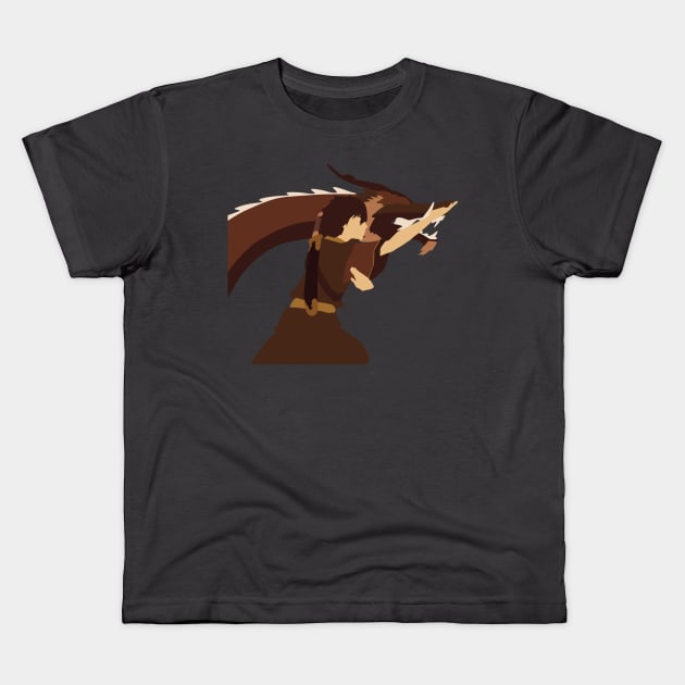 Avatar the Last Airbender Zuko Minimalist Kids T-Shirt by basitkhan